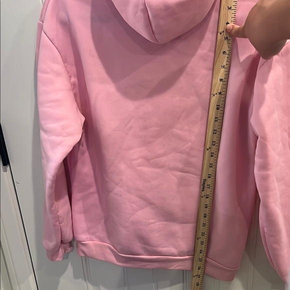 Shein Large Soft Pink Fleece Hoodie - Picture 6 of 7